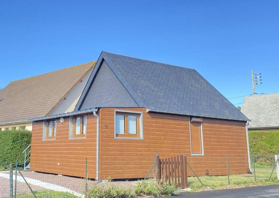 Chaleureux Chalet En Bord De Mer Merville-Franceville-Plage Buitenkant foto